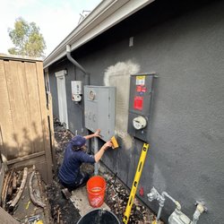 Armaz Electric - 400Amp main service upgrade. Prepping the new service for PG&E to bring power into.