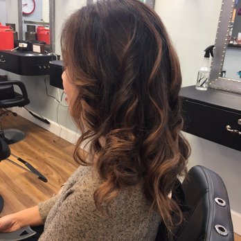 Hair Vibes - Layered cut and chestnut balayage for autumn - Hair Salons Near Me - Ashburn, Virginia