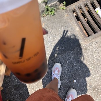 Simply Sip Tea - Thai Tea Milk Cap with boba - Bubble Tea Near Me - Baltimore, Maryland Simply Sip Tea - Thai Tea Milk Cap with boba - Bubble Tea Near Me - Baltimore, Maryland