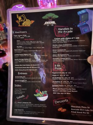 Menu photo 6 Axecade Galveston, TX Menu photo 6 Axecade Galveston, TX