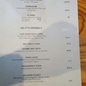 Salty Shamrock - Menu page 2 of 2. - Seafood Near Me - Apollo Beach, Florida Salty Shamrock - Menu page 2 of 2. - Seafood Near Me - Apollo Beach, Florida