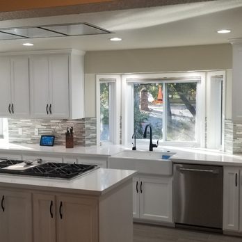JL Fine Custom Cabinets - New kitchen sink and island cooktop - Cabinetry Near Me - Orangevale, California