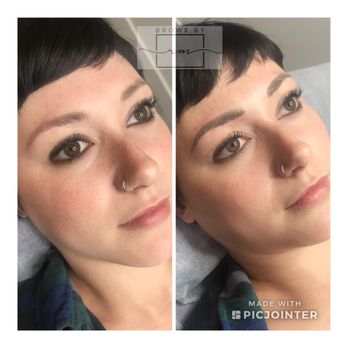 Brows By Robyn Michelle - 6 weeks healed (left) Touch Up (right) - Permanent Makeup Near Me - Las Vegas, Nevada Brows By Robyn Michelle - 6 weeks healed (left) Touch Up (right) - Permanent Makeup Near Me - Las Vegas, Nevada