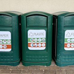 Publix - Recycling bins outside main entrance