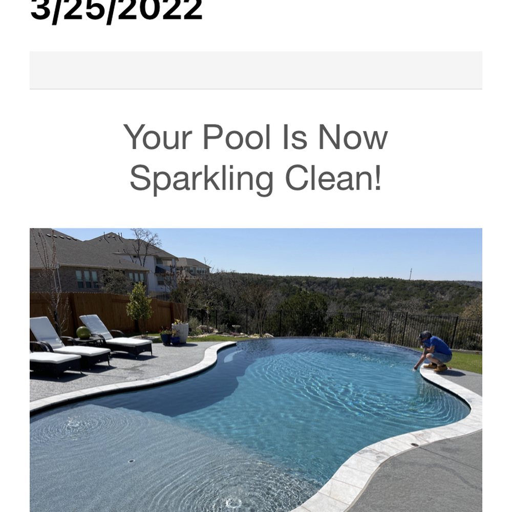 My sparkling clean pool! My sparkling clean pool!