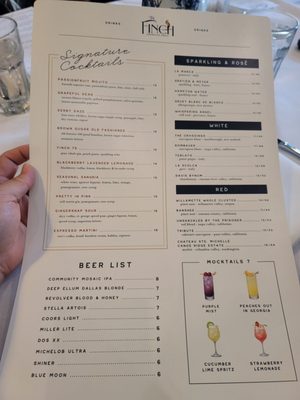 Menu photo 2 The Finch Dallas, TX Menu photo 2 The Finch Dallas, TX