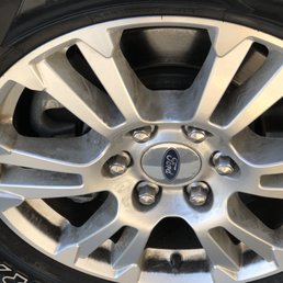 Filthy wheels after car wash with "brake dust removal " Filthy wheels after car wash with "brake dust removal "