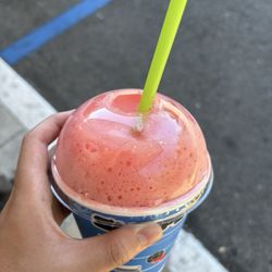 7-Eleven - Small Slurpee Cherry 12oz with pina colada slurpee