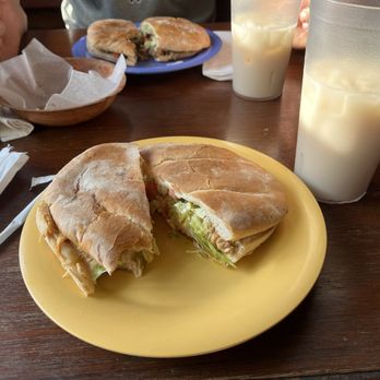 Taqueria Tayahua - Chicken torta with horchata - Mexican Near Me - Chicago, Illinois Taqueria Tayahua - Chicken torta with horchata - Mexican Near Me - Chicago, Illinois