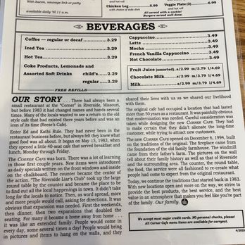 Corner Cafe - Riverside - The history page and story. - Breakfast & Brunch Near Me - Riverside, Missouri