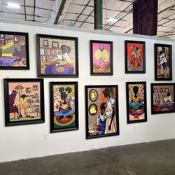 Westside Market - BEAUTIFUL framed prints on canvas in one of the "storefronts"  LeroyCampbellOriginals.com