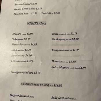 Nori Roll - Menu - Sushi Bars Near Me - El Cerrito, California