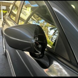 Back broken off mirror.