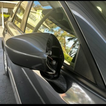 Rocket Carwash - Back broken off mirror. - Auto Detailing Near Me - Temecula, California