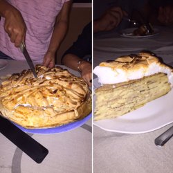 Le Vigneron - Crêpier commandé au Vigneron. Mon dessert préféré ! Pour seulement 20€ servi avec sa crème anglaise
