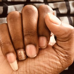 Inails - Each nail broke off right at the tips where it was glued on