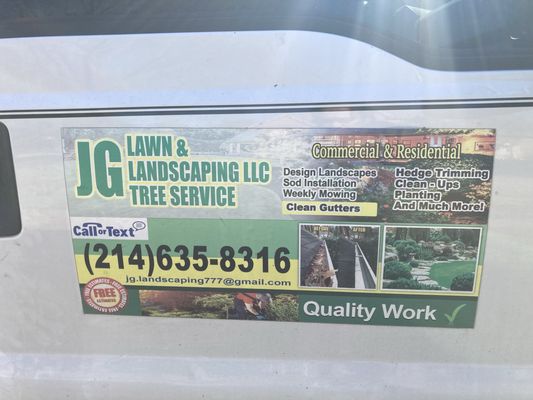 Jg Lawn and Landscaping Tree Service