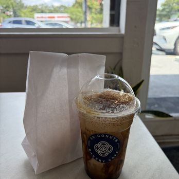 88 Donuts Bakery Cafe - iced brown sugar cappuccino with almond milk - Bakeries Near Me - Orlando, Florida