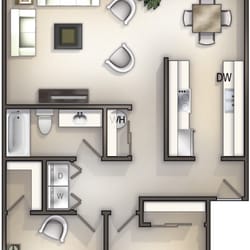 Vista View Apartments - Two Bedroom One Bath