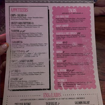 Miranda Lambert's Casa Rosa - Menu - Mexican Near Me - Nashville, Tennessee Miranda Lambert's Casa Rosa - Menu - Mexican Near Me - Nashville, Tennessee
