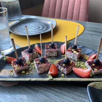 Moussaka Mediterranean Kitchen - Pomegranate Turkish Delight - Mediterranean Near Me - San Leandro, California