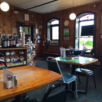 Grand Central Cafe - tables and chairs in a restaurant - Vegan Near Me - Waterville, Maine