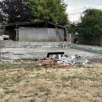Humpty Dumpty Junk - Building gone down to slab - Junk Removal & Hauling Near Me