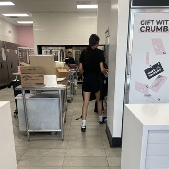 Crumbl - Oceanside - Spatula laying on the filthy floor - Bakeries Near Me - Oceanside, California Crumbl - Oceanside - Spatula laying on the filthy floor - Bakeries Near Me - Oceanside, California