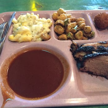 The Slow Bone - Prison tray is a nice touch - Barbeque Near Me - Dallas, Texas
