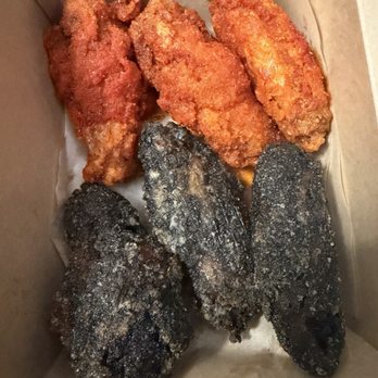 I Got My Sound Chicken - $17 - 6 PIECE WINGS: Half Gim Ballad (seaweed flavored that's why it's black) and half TNT (spicy). SUPER CRISPY!SO GOOD! - Korean Near Me - Fullerton, California I Got My Sound Chicken - $17 - 6 PIECE WINGS: Half Gim Ballad (seaweed flavored that's why it's black) and half TNT (spicy). SUPER CRISPY!SO GOOD! - Korean Near Me - Fullerton, California
