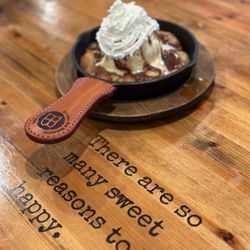 Brown Box - Kazookie/ chocolate chip dough and vanilla ice cream with caramel and fudge sauce