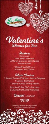 Menu photo 2 La Marsa South Lyon South Lyon, MI Menu photo 2 La Marsa South Lyon South Lyon, MI