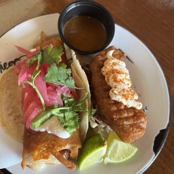 Diego - Gobernador Taco (left) and Pescado Taco (right) - Cocktail Bars Near Me - Chicago, Illinois