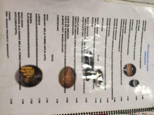 Menu photo 6 Restaurante Rio Coura Lisbon, 11