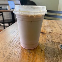 The Green Line Cafe - Strawberry Matcha Latte