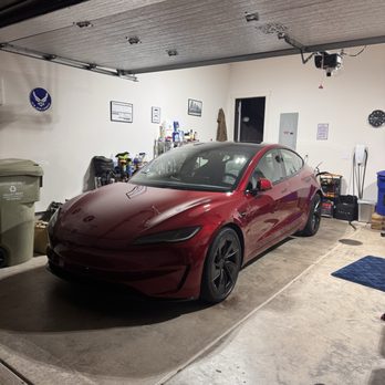 ALSET Auto - 2026 Tesla model three performance ultra red with white interior. - Auto Detailing Near Me - Portland, Oregon ALSET Auto - 2026 Tesla model three performance ultra red with white interior. - Auto Detailing Near Me - Portland, Oregon