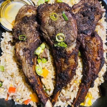 Crav’n Caribbean - Lamb Chop w/White Rice - Caribbean Near Me - Charlotte, North Carolina Crav’n Caribbean - Lamb Chop w/White Rice - Caribbean Near Me - Charlotte, North Carolina