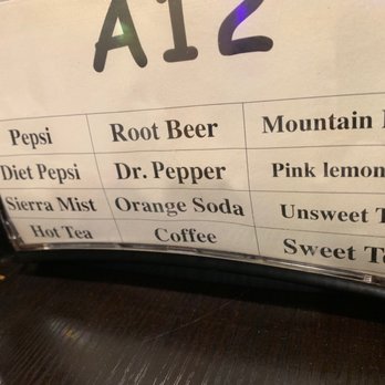 Yichiban Buffet - Soft drink menu - Buffets Near Me - Euless, Texas