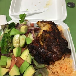 Lunch special; rotisserie chicken, rice and beans and salad for $6.50 Lunch special; rotisserie chicken, rice and beans and salad for $6.50