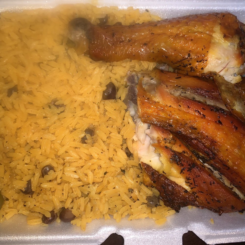 Freddy's Restaurant - Rice and beans with chicken leg $8 - Spanish Near Me - Camden, New Jersey Freddy's Restaurant - Rice and beans with chicken leg $8 - Spanish Near Me - Camden, New Jersey