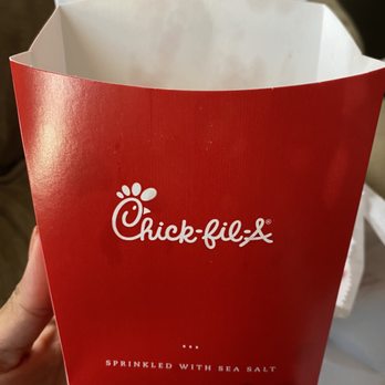 Chick-fil-A - Literally did not eat one single fry. Half empty. - Fast Food Near Me - Fullerton, California