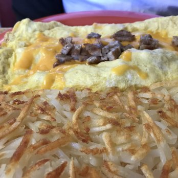 Waffle Iron - Sausage omelette--more sausage next time please - Breakfast & Brunch Near Me - Prescott, Arizona Waffle Iron - Sausage omelette--more sausage next time please - Breakfast & Brunch Near Me - Prescott, Arizona