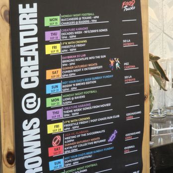 Creature Comforts Brewing - September events - Breweries Near Me - Los Angeles, California