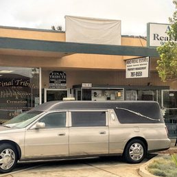 The Cadillac hearse in front of Final Tribute Funeral service. The Cadillac hearse in front of Final Tribute Funeral service.