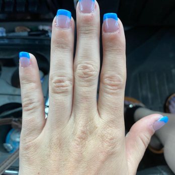 Nail Bar & Spa of Saint Cloud - What we got. As you can see these nails are not shaped correctly and no where near the same color... - Day Spas Near Me - Saint Cloud, Florida