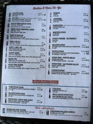 Menu photo 4 Russian River Brewing Santa Rosa, CA Menu photo 4 Russian River Brewing Santa Rosa, CA