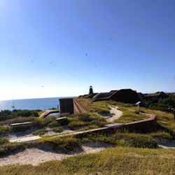 Dry Tortugas National Park  Reservations - View from top level of the fort.
