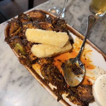 The Butcher's Tale - Brussel sprouts in buffalo sauce - American Near Me - Minneapolis, Minnesota The Butcher's Tale - Brussel sprouts in buffalo sauce - American Near Me - Minneapolis, Minnesota