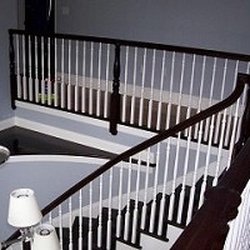 Silver Brothers Painting and Construction - New handrail installed, stained and painted