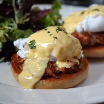 Burtons Grill & Bar - Crab Cake Benedict (Brunch Menu) - New American Near Me - Charlottesville, Virginia Burtons Grill & Bar - Crab Cake Benedict (Brunch Menu) - New American Near Me - Charlottesville, Virginia